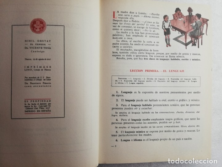 Libros de segunda mano: GRAM&Aacute;TICA ESPA&Ntilde;OLA - SEGUNDO GRADO - LUIS VIVES - Foto 2