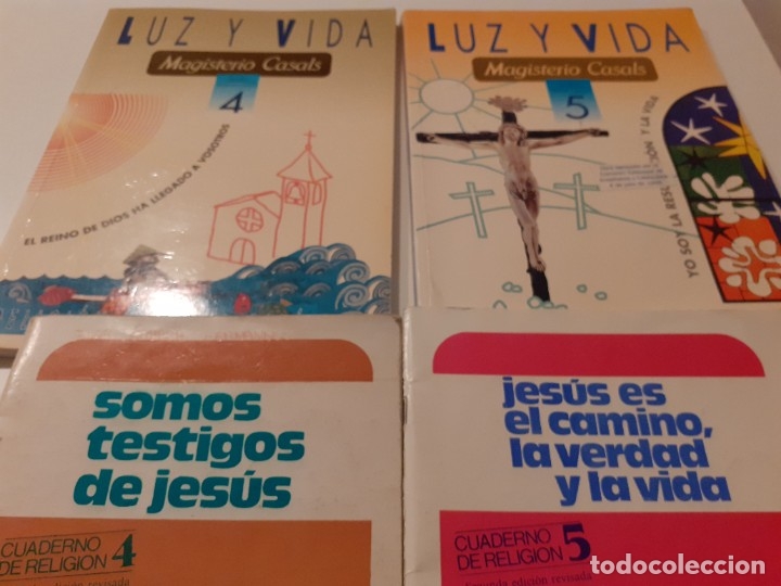 Livros em segunda m&atilde;o: LUZ Y VIDA MAGISTERIO CASALS LIBRO TEXTO RELIGI&Oacute;N  4 Y 5 M&Aacute;S CUADERNILLOS DE JES&Uacute;S