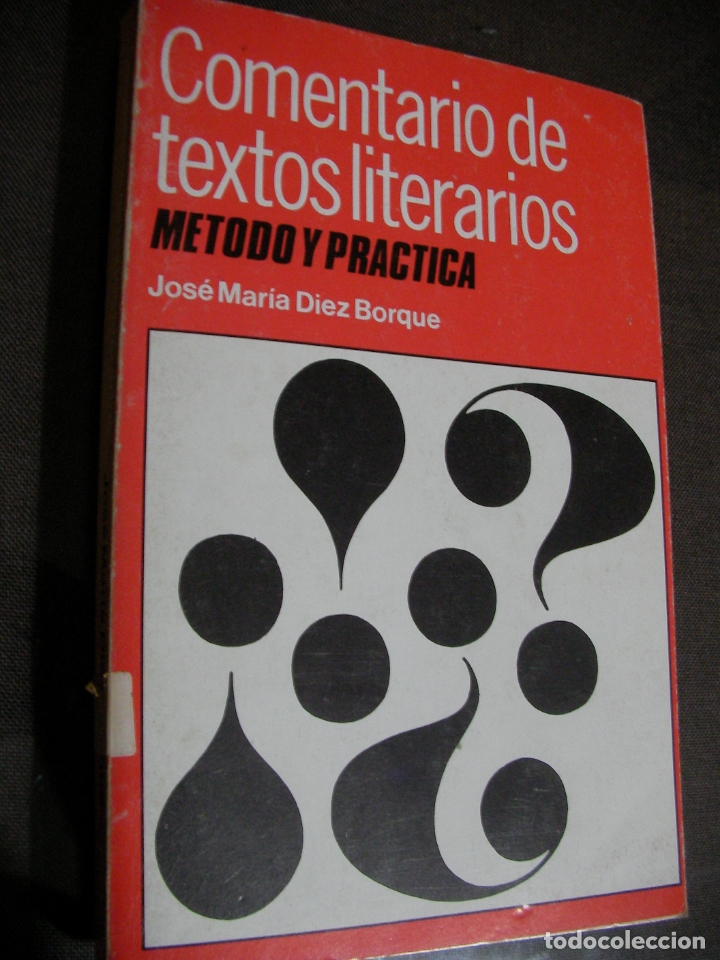 Libros de segunda mano: ANTIGUO LIBRO TEXTO - COMENTARIOS DE TEXTO LITERARIOS - CG7 - Foto 1