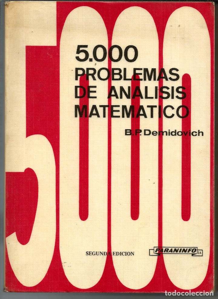 5000 - 5.000 Problemas De Analisis Matematico ( - Vendido En Subasta ...