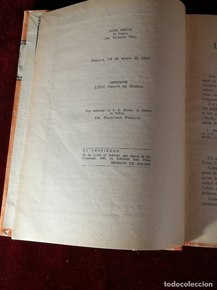 Libros de segunda mano: Original de &eacute;poca Lecturas Francesas 1947 - Edelvives - Foto 3