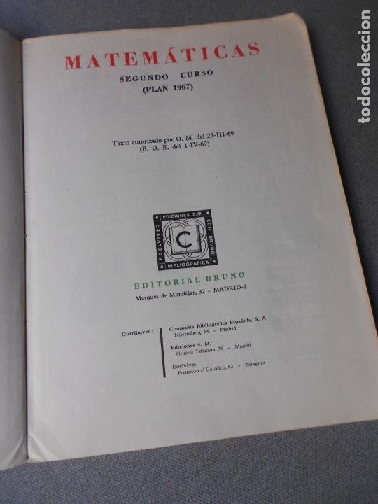 Libros de segunda mano: MATEMATICA MODERNA. EDITORIAL BRU&Ntilde;O. - Foto 3
