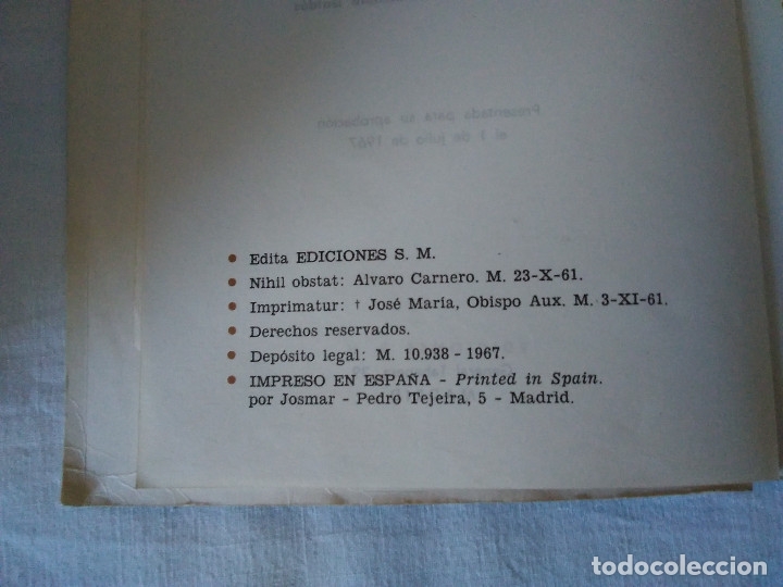 Libros de segunda mano: 134-RELIGION, 4&ordm; curso, S.M., 1967 - Foto 3