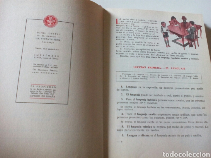 Libros de segunda mano: LIBRO GRAMATICA SEGUNDO GRADO 1947 - Foto 3