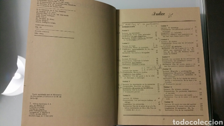 Libros de segunda mano: Gu&iacute;a did&aacute;ctica, lenguaje, EGB santillana 6. - Foto 6