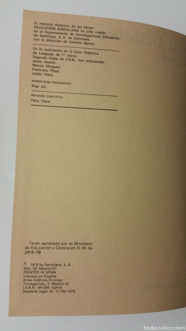 Libros de segunda mano: Gu&iacute;a did&aacute;ctica, lenguaje, EGB santillana 7. - Foto 7