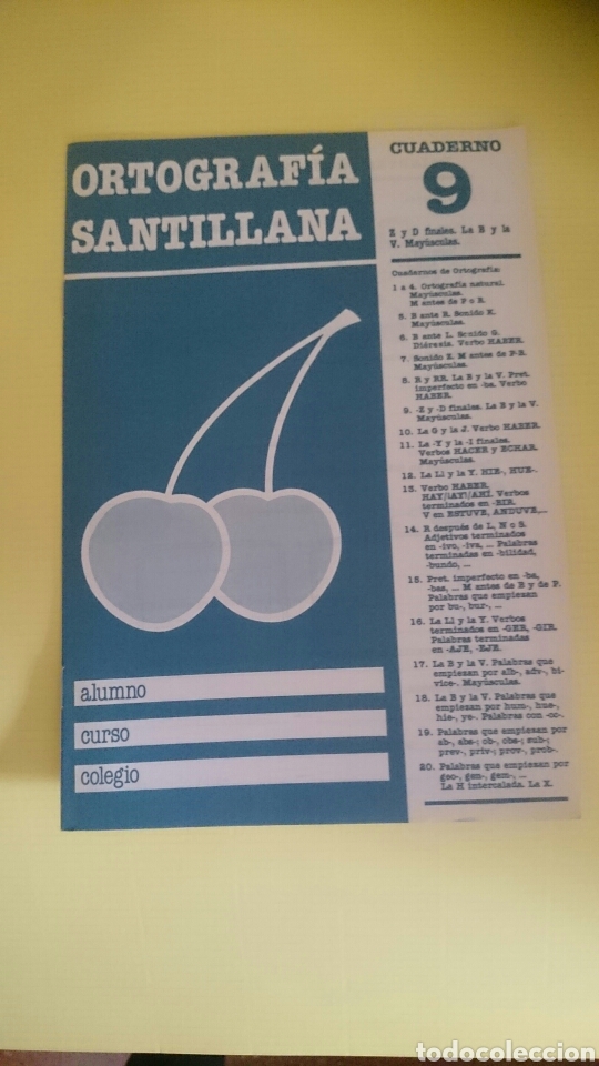 Libros de segunda mano: Cuadernillo Ortografia Santillana n. 9. A&ntilde;o 1985 - Foto 1