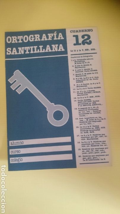 Libros de segunda mano: Cuadernillo Ortografia Santillana n. 12. A&ntilde;o 1985 - Foto 1