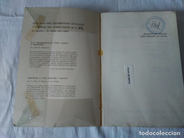 Libros de segunda mano: 63-MATEMATICAS BASICAS PARA PROCESO DE DATOS, James A. Saxon, - Foto 2