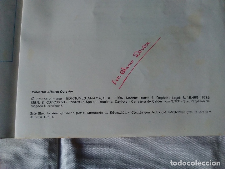 Libros de segunda mano: 61-ESPORA C. NATURALES, 6&ordm; E.G.B. Anaya, 1986 - Foto 2