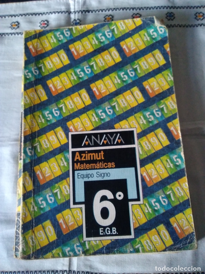 Libros de segunda mano: 62-AZIMUT MATEMATICAS 8&ordm; E.G.B, anaya, 1987 - Foto 1