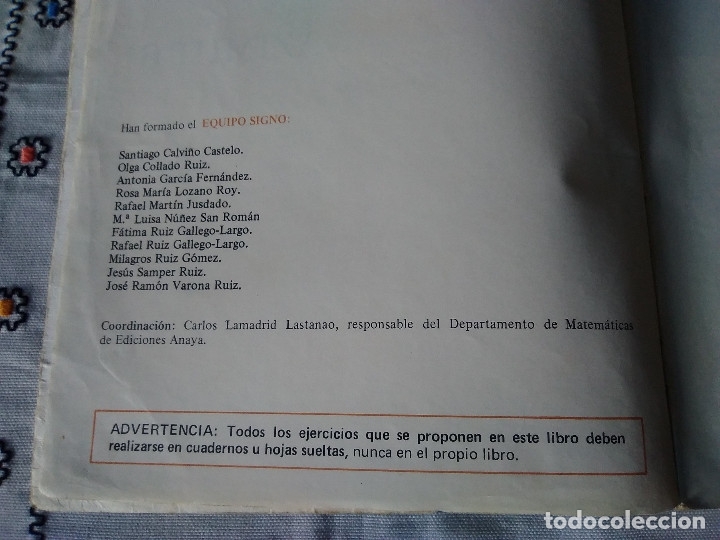 Libros de segunda mano: 62-AZIMUT MATEMATICAS 8&ordm; E.G.B, anaya, 1987 - Foto 2