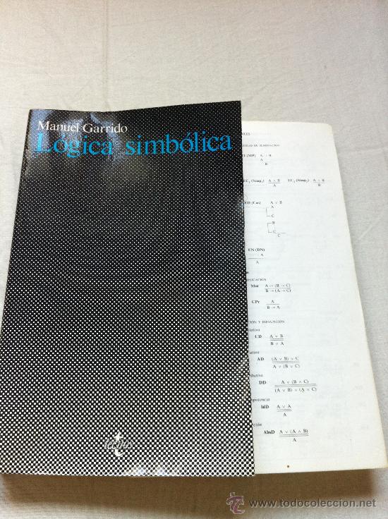 Libros de segunda mano: L&Oacute;GICA SIMB&Oacute;LICA- Manuel Garrido. - Foto 1