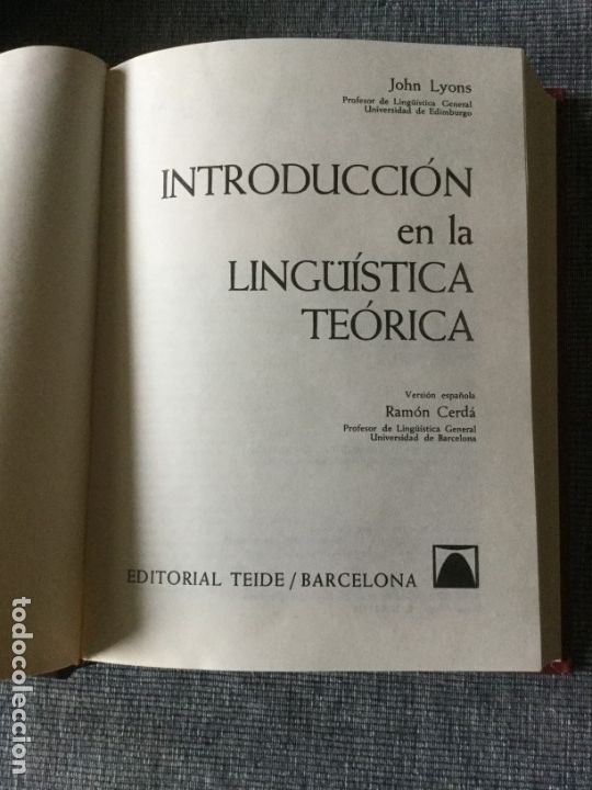 Libros de segunda mano: Introducci&oacute;n en la Ling&uuml;&iacute;stica te&oacute;rica. John Lyons - Foto 2