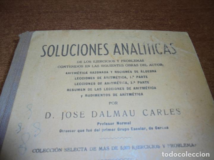 Libros de segunda mano: SOLUCIONES ANAL&Iacute;TICAS (DALMAU CARLES) - Foto 2