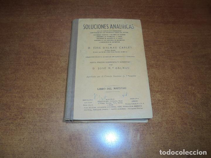 Libros de segunda mano: SOLUCIONES ANAL&Iacute;TICAS (DALMAU CARLES) - Foto 1