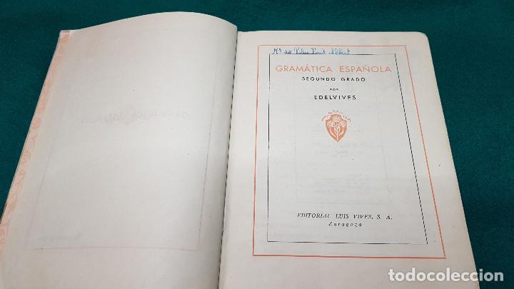 Libros de segunda mano: GRAMATICA SEGUNDO GRADO (1951) ED. LUIS VIVES - Foto 4