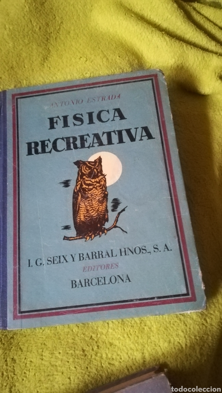 Libros de segunda mano: F&iacute;sica recreativa, libro escolar de 1940 - Foto 1