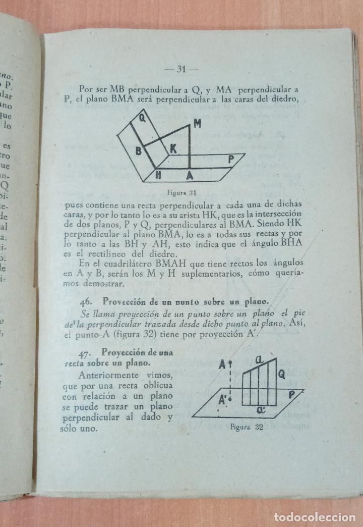 Libros de segunda mano: ELEMENTOS DE GEOMETRIA DEL ESPACIO. SANTIAGO FERRE. 1941 - Foto 2