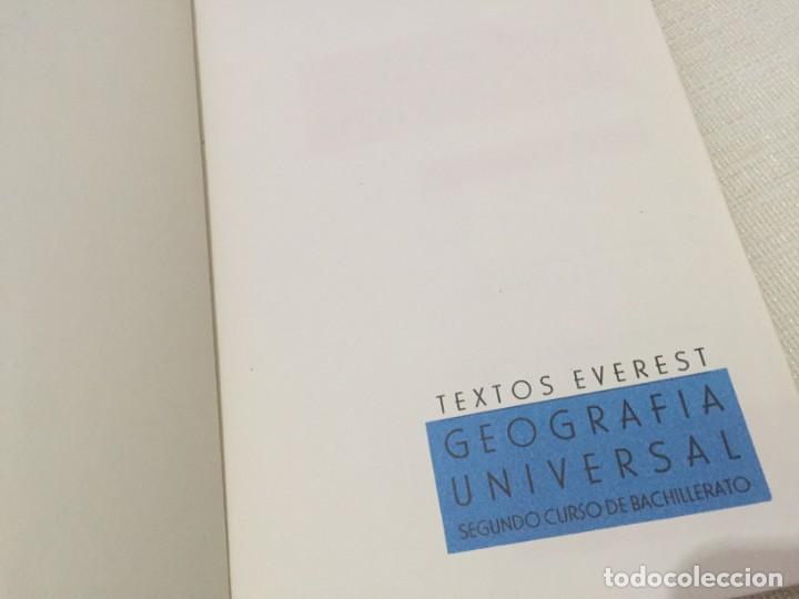 Libros de segunda mano: LIBRO GEOGRAFIA UNIVERSAL TEXTOS EVEREST 2&ordm; CURSO DE BACHILLERATO - Foto 2