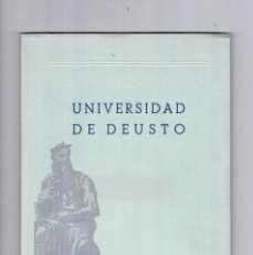 Libros de segunda mano: UNIVERSIDAD DE DEUSTO CURSO 1955 1956 MEMORIA ACADEMICA ESCOLAR **. Lote 187630473