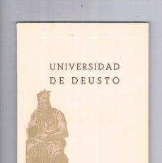 Libros de segunda mano: UNIVERSIDAD DE DEUSTO CURSO 1956 1957 MEMORIA ACADEMICA ESCOLAR **. Lote 187630602