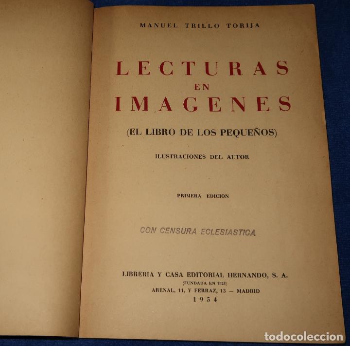 Libros de segunda mano: Lecturas en im&aacute;genes - El libro de los peque&ntilde;os - Trillo Torija - Editorial Hernando (1954) - Foto 2