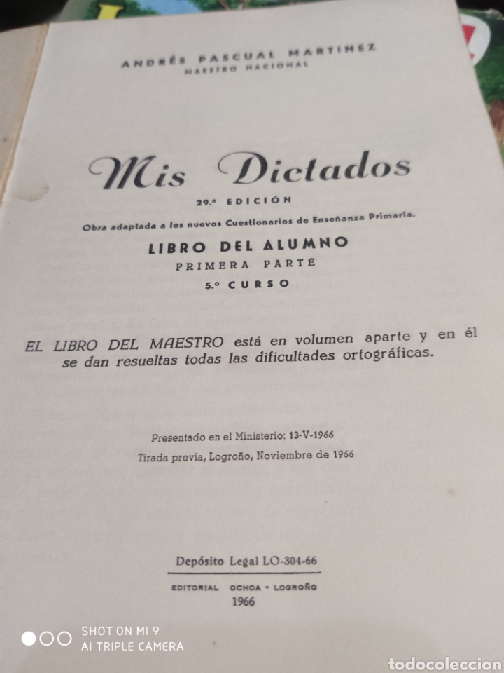 Libros de segunda mano: Mis dictados. Libro del alumno. 5&deg; curso - Foto 2