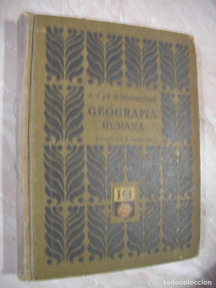 Libros de segunda mano: ANTIGUO LIBRO DE TEXTO - GEOGRAFIA HUMANA - L4 - Foto 1