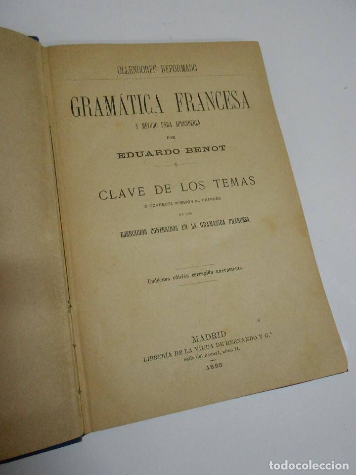 Libros de segunda mano: ANTIGUO LIBRO DE TEXTO - GRAMATICA  FRANCESA - Foto 2