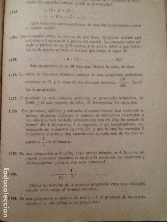 Libros de segunda mano: EJERCICIOS Y PROBLEMAS DE ALGEBRA. 1953 - Foto 2