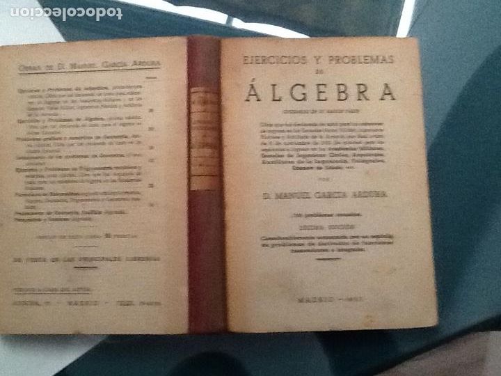 Libros de segunda mano: EJERCICIOS Y PROBLEMAS DE ALGEBRA. 1953 - Foto 3