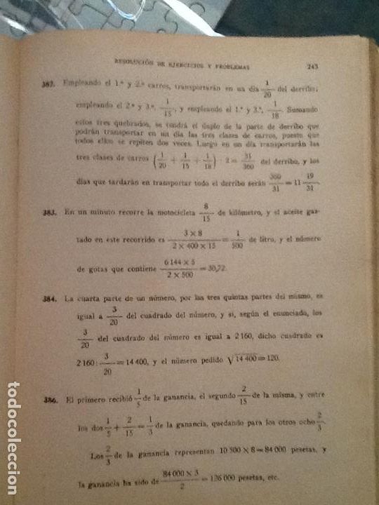 Libros de segunda mano: EJERCICIOS Y PROBLEMAS DE ARiTMETICA - Foto 2