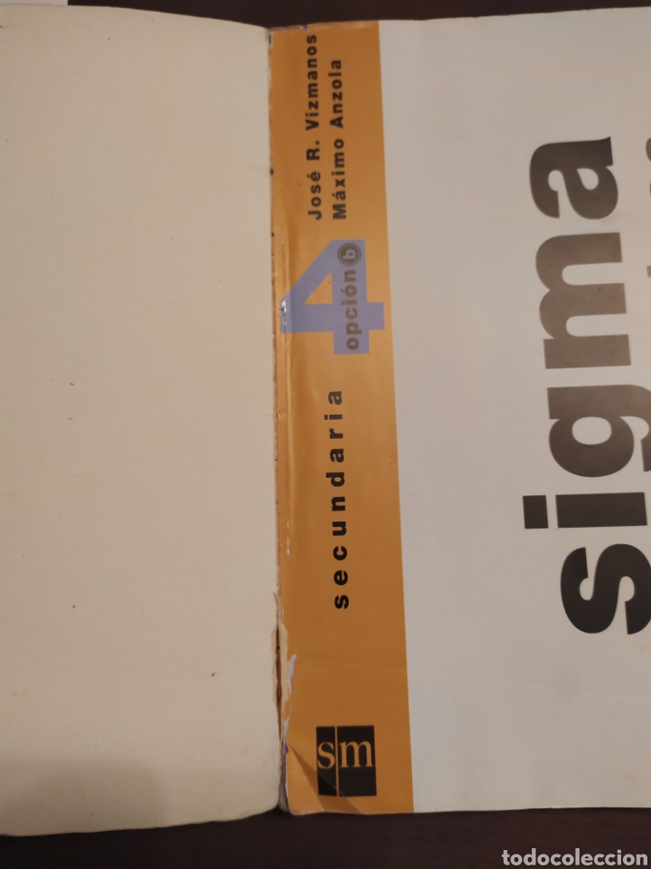 Libros de segunda mano: Matem&aacute;ticas. Sigma. 4&deg;E.S.O. SM - Foto 3