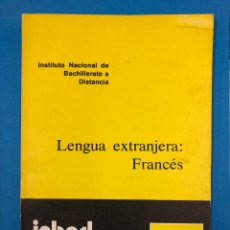Libros de segunda mano: INBAD - LENGUA EXTRANJERA: FRANCES - BUP 2º CURSO - 1979. Lote 190749621