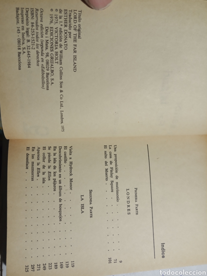 Libros de segunda mano: Victoria Holt,el se&ntilde;or de Far Island - Foto 2