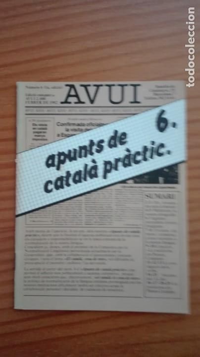 Libros de segunda mano: Apunts de catal&agrave; pr&agrave;ctic del 1 al 13 AVUI 1981-1985 molt bon estat - Foto 6