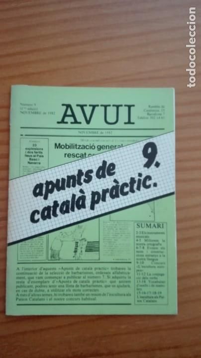 Libros de segunda mano: Apunts de catal&agrave; pr&agrave;ctic del 1 al 13 AVUI 1981-1985 molt bon estat - Foto 9