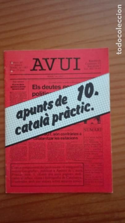 Libros de segunda mano: Apunts de catal&agrave; pr&agrave;ctic del 1 al 13 AVUI 1981-1985 molt bon estat - Foto 10