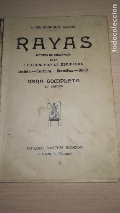 Libros de segunda mano: LIBRO RAYAS, ANGEL RODRIGUEZ ALVAREZ, EDITORIAL SANCHEZ RODRIGO, PLASENCIA CACERES. AÑO 1949 - Foto 2 - 192728262