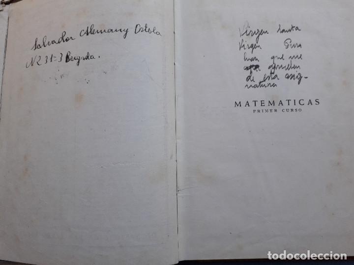 Libros de segunda mano: matematicas primer curso , luis vives, 1952 (estado regular) - Foto 2