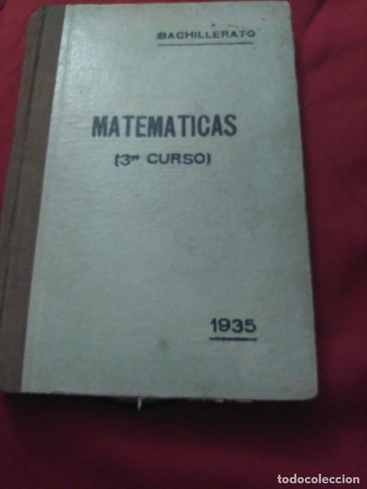 Libros de segunda mano: Matem&aacute;ticas 3 curso. 1935 - Foto 1