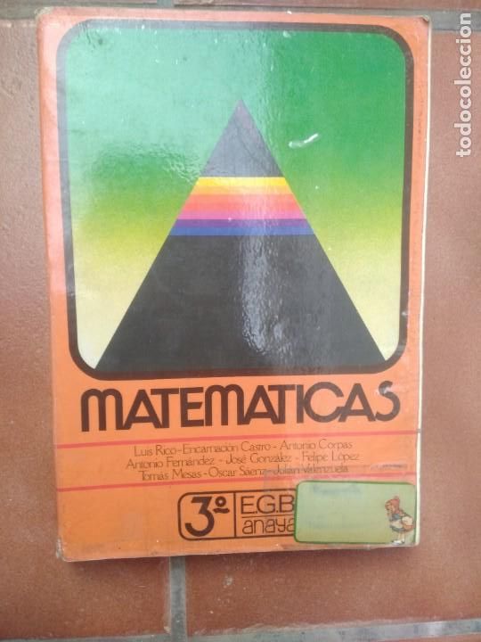 Libros de segunda mano: Libro matematicas 3 egb anaya a&ntilde;o 1983 - Foto 1