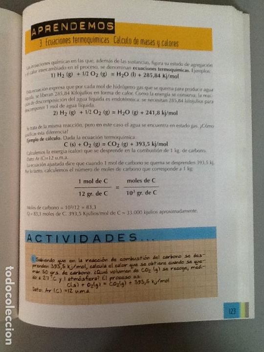 Libros de segunda mano: F&Iacute;SICA Y QU&Iacute;MICA 3&ordm; ESO. ED. MARFIL - Foto 4
