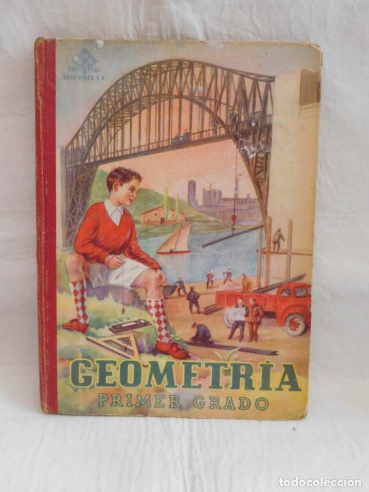 Libros de segunda mano: Libro Geometr&iacute;a Primer Grado. Luis Vives. 1949. - Foto 1