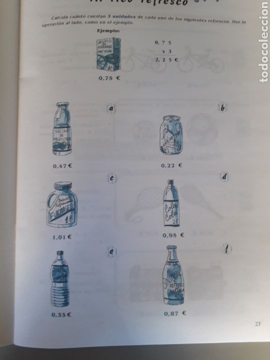 Libros de segunda mano: MATEM&Aacute;GICAS. OPERACIONES CON N&Uacute;MEROS DECIM&Aacute;LES. EM. SIN USO - Foto 3
