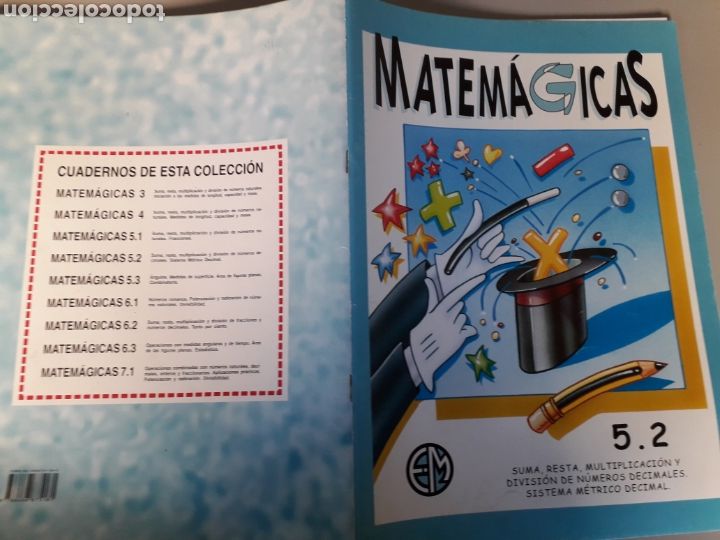 Libros de segunda mano: MATEM&Aacute;GICAS. OPERACIONES CON N&Uacute;MEROS DECIM&Aacute;LES. EM. SIN USO - Foto 4