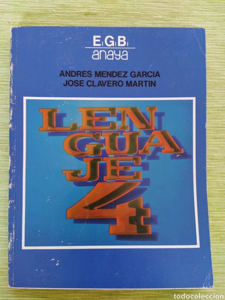 Libros de segunda mano: Lenguaje 4 EGB Anaya lengua 1981 - Foto 1