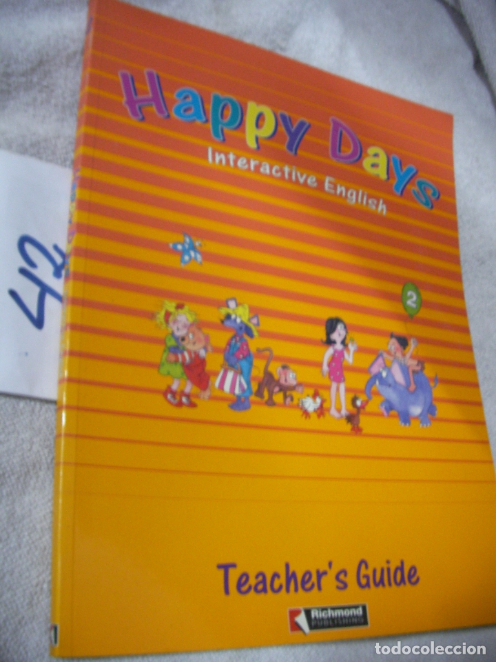antiguo libro de texto - ingles - happy days - Compra venta en todocoleccion