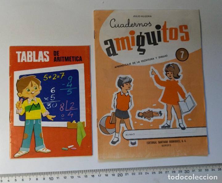 Libros de segunda mano: Cuaderno amigitos num.7  Julio Algora y Tablas de aritm&eacute;rica - Foto 1